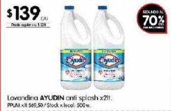 Disco Lavandina ayudin anti splash x 2l oferta