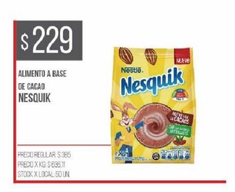 Disco Cacao en polvo nesquik oferta