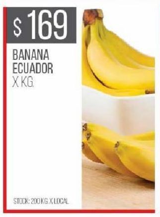 Disco Banana ecuador kg oferta