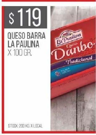 Disco Queso barra la paulina 100g oferta