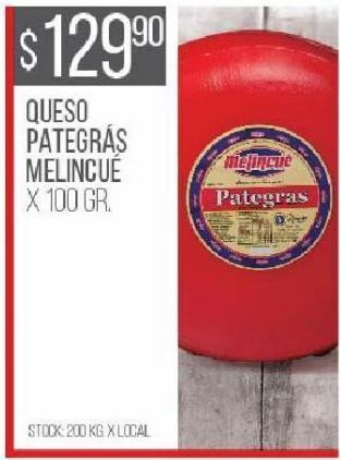 Disco Queso pategrás melincue 100g oferta