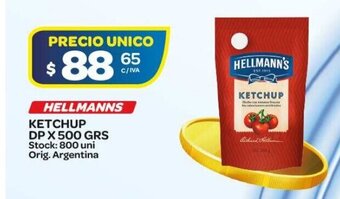 Carrefour Maxi Hellmanns Ketchup DP x 500grs oferta