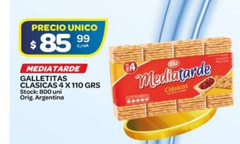 Carrefour Maxi Mediatarde Galletitas Clasicas 4 x 110grs oferta