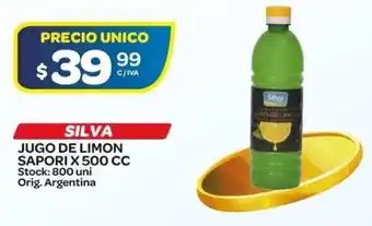 Carrefour Maxi Silva Jugo De Limon Sapori x 500cc oferta