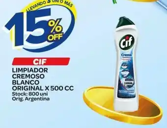 Carrefour Maxi CIF Limpiador Cremoso Blanco Original x 500cc oferta