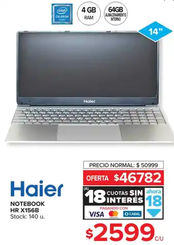 Carrefour Haier Notebook HR x 156B oferta
