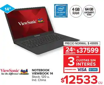 Carrefour Viewsonic Notebook Viewbook 14 oferta