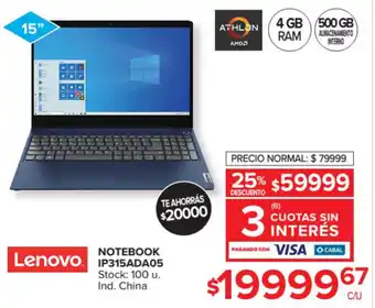 Carrefour Lenovo Notebook IP315ADA05 oferta