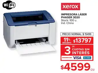 Carrefour Xerox Impresora Láser Phaser 3020 oferta