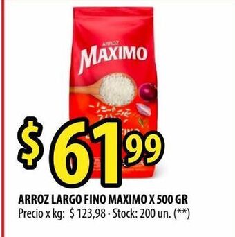 Punto Mayorista Arroz largo fino maximo x 500 gr oferta