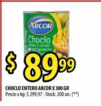 Punto Mayorista Choclo entero arcor x 300 gr oferta