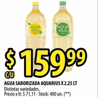 Punto Mayorista Agua saborizada aquarius x 2.25 lt oferta