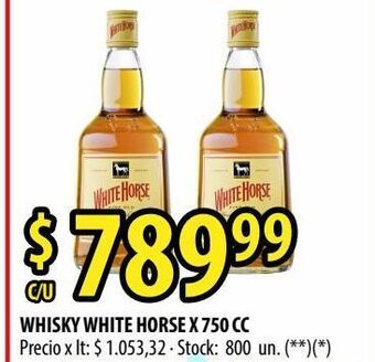 Punto Mayorista Whisky white horse x 750 cc oferta
