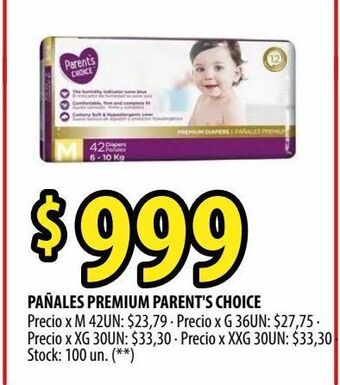 Punto Mayorista Pañales parent´s choice oferta