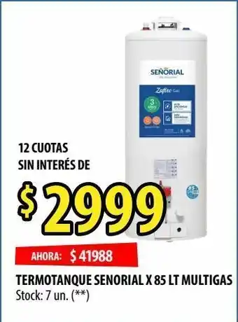 Punto Mayorista Termotanque señorial oferta