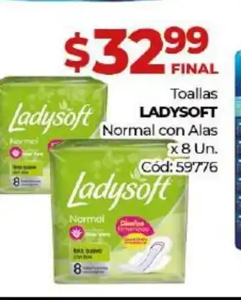 Diarco Ladysoft Toallas Normal con Alas x 8 un oferta