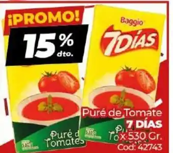Diarco 7 Días Puré de Tomate x 530gr oferta