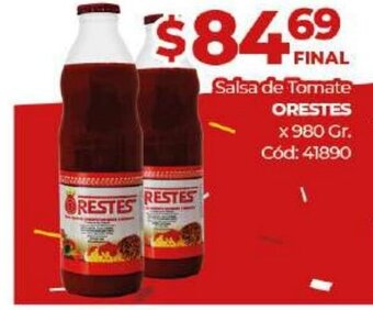 Diarco Orestes Salsa de Tomate x 980gr oferta