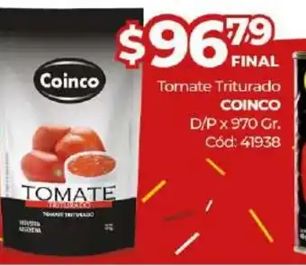 Diarco Coinco Tomate Triturado D/P x 970gr oferta