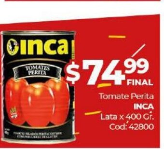 Diarco Inca Tomate Perita Lata x 400gr. oferta