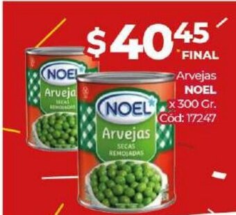 Diarco Noel Arvejas x 300gr oferta