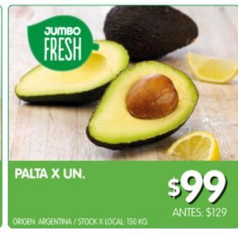 Jumbo Palta x un oferta
