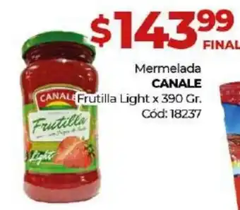 Diarco Canale Mermelada Frutilla Light x 390gr oferta