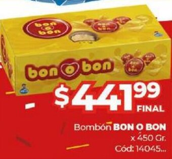 Diarco Bon o Bon Bombón x 450gr oferta