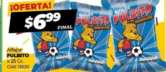 Diarco Fulbito Alfajor x 25gr oferta