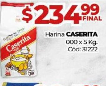Diarco Caserita Harina 0000 x 5kg oferta