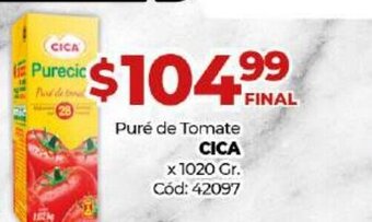Diarco Cica Puré de Tomate x 1020gr oferta