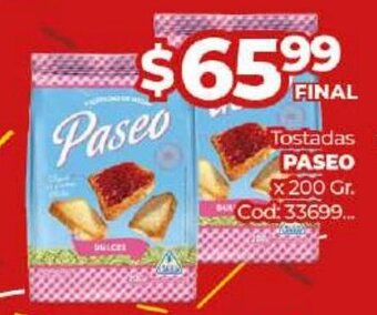 Diarco Paseo Tostadas x 200gr oferta