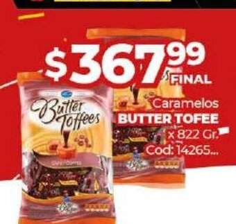 Diarco Butter Tofee Caramelos x 822gr oferta