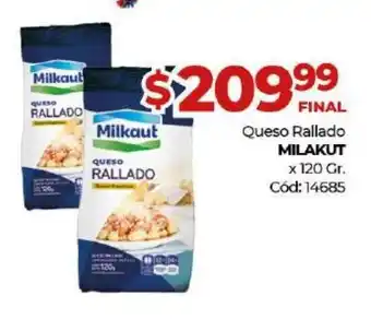 Diarco Milkaut Queso Rallado x 120gr oferta
