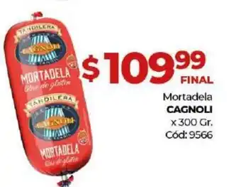 Diarco Cagnoli Mortadela x 300grs oferta