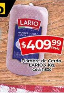 Diarco Lario Fiambre de Cerdo x kg oferta