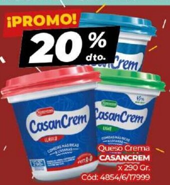 Diarco Casancrem Queso Crema x 290gr oferta