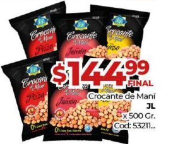 Diarco JL Crocante de Maní x 500gr oferta