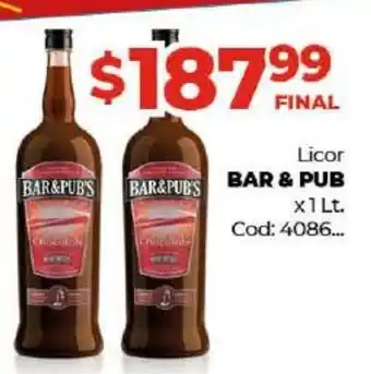 Diarco Bar & Pub Licor x 1lt oferta