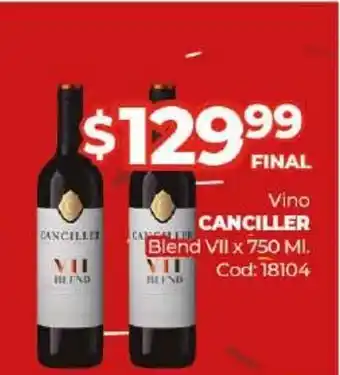 Diarco Canciller Vino Blend VII x 750ml oferta