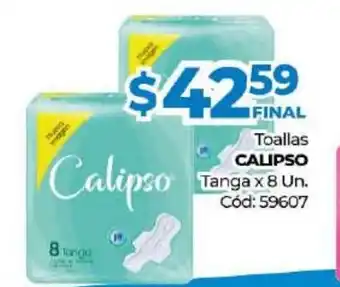 Diarco Calipso Toallas Tanga x 8 Un oferta