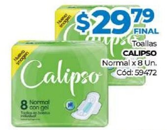 Diarco Calipso Toallas Normal x 8 un oferta