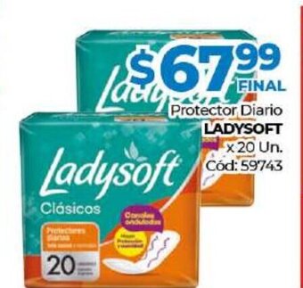 Diarco Ladysoft Protector Diario x 20 Un oferta