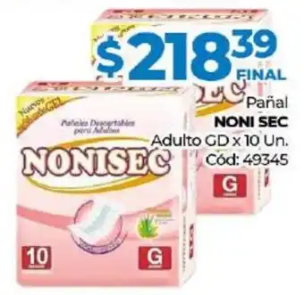 Diarco Noni sec Pañal Adulto GD x 10 Un oferta