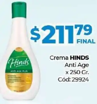 Diarco Hinds Crema anti Age x 250gr oferta