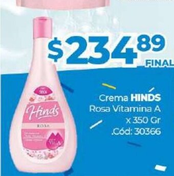 Diarco Hinds Crema Rosa Vitamina A x 350gr oferta