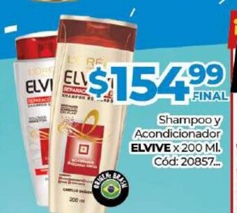 Diarco Elvive Shampoo y Acondicionador x 200ml oferta