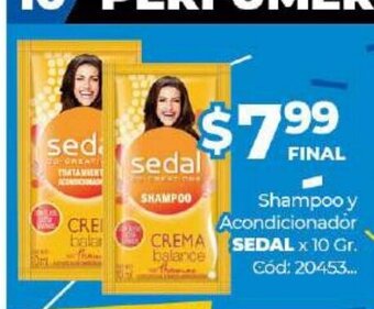 Diarco Sedal Shampoo y Acondicionador x 10gr oferta