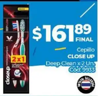 Diarco Close Up Cepillo Deep Clean x 2 Un oferta