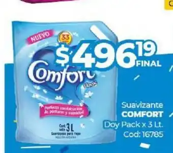 Diarco Comfort Suavizante Doy Pack x 3lt oferta